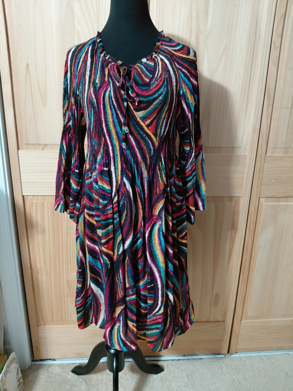 Ninety Multicolor Floral Print Dress
